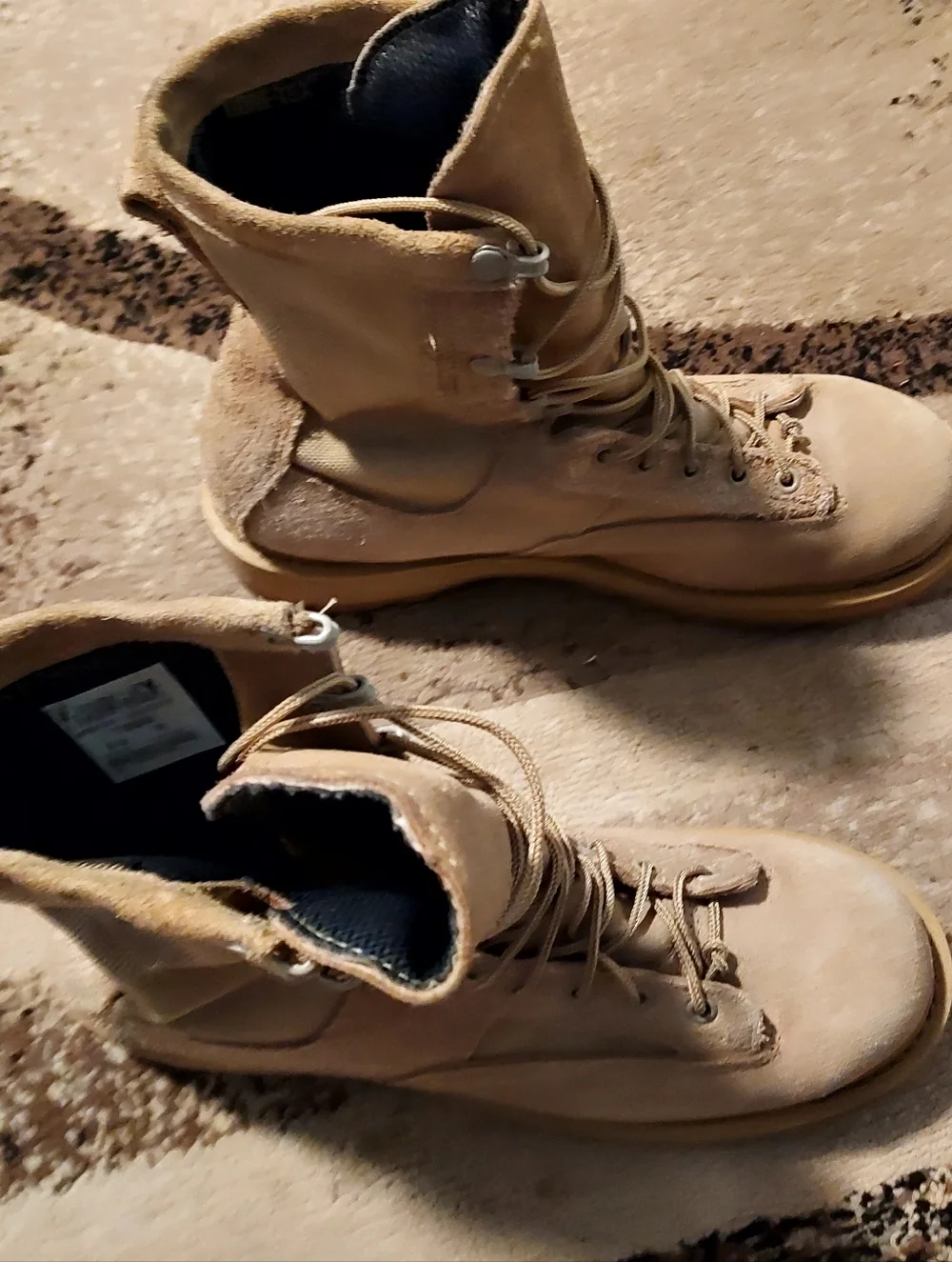 Vibram Men’s Suede  Military Steel toe  Combat boots Sz-9.5